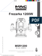 Frezarka Górnowrzecionowa MacAllister 1200 W