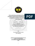 Pengaruh Pengangguran, Pengeluaran Pemerintah Dan Jumlah Penduduk Terhadap Kemiskinan Kab/Kota Di Jawa Tengah TAHUN 2006-2010