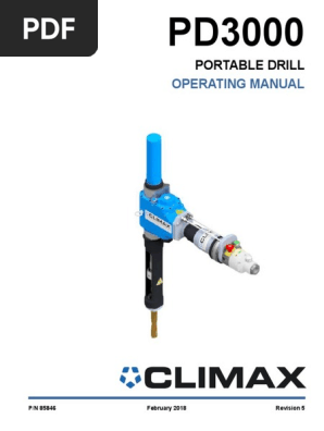 PD3000 Operating Manual Compressed | PDF | Drill | Safety