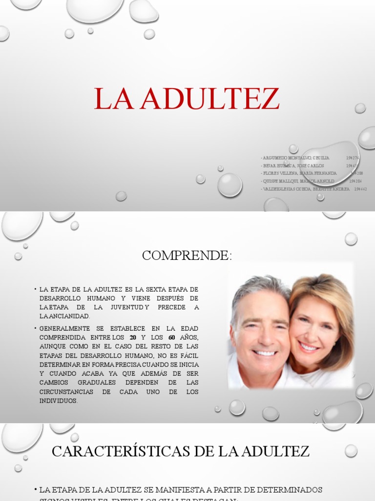La Adultez 123 Pdf Adultos Ciencias Del Comportamiento