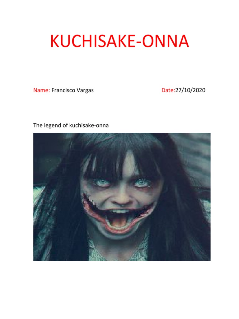 Kuchisake Onna Pdf