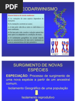 Genética e Teorias da Evolução