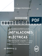 Buscamos Experto - A en Instalaciones Eléctricas