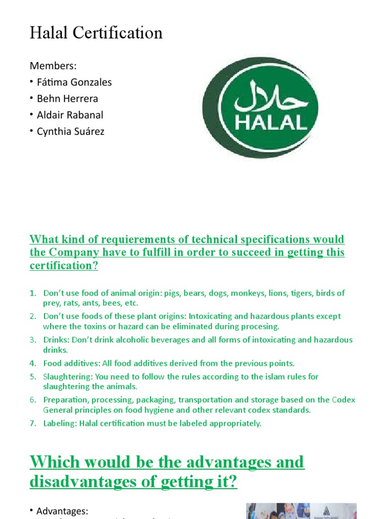 Halal Certification Requirements and Benefits | PDF
