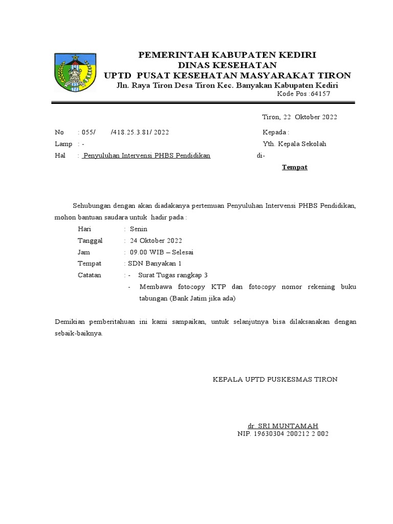 Undangan Sekolah | PDF