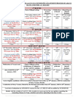 Updated UG Counseling Schedule For A.Y 2022-23