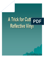 Cutting Reflective Vinyl