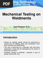 YP-WT 10 - Mechanical Testing On Weldments