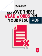 Remove These Weak Words On Your Resume PART 4