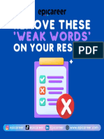 Remove These Weak Words On Your Resume PART 5