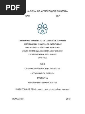 Catálogo de Migrantes Japoneses en México | PDF | México