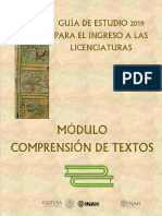 1. MÓDULO COMPRENSIÓN DE TEXTOS Guia de ingreso ENAH