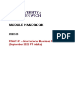 FINA1141 Module Handbook 2022-23 September 2022 Intake PART TIME