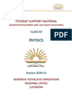 Student Support Material Class XII Physics