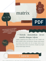 INVERS MATRIKS][DOKUMEN]Cara Mencari Invers Matriks Dengan Metode Adjoin Dan OBE