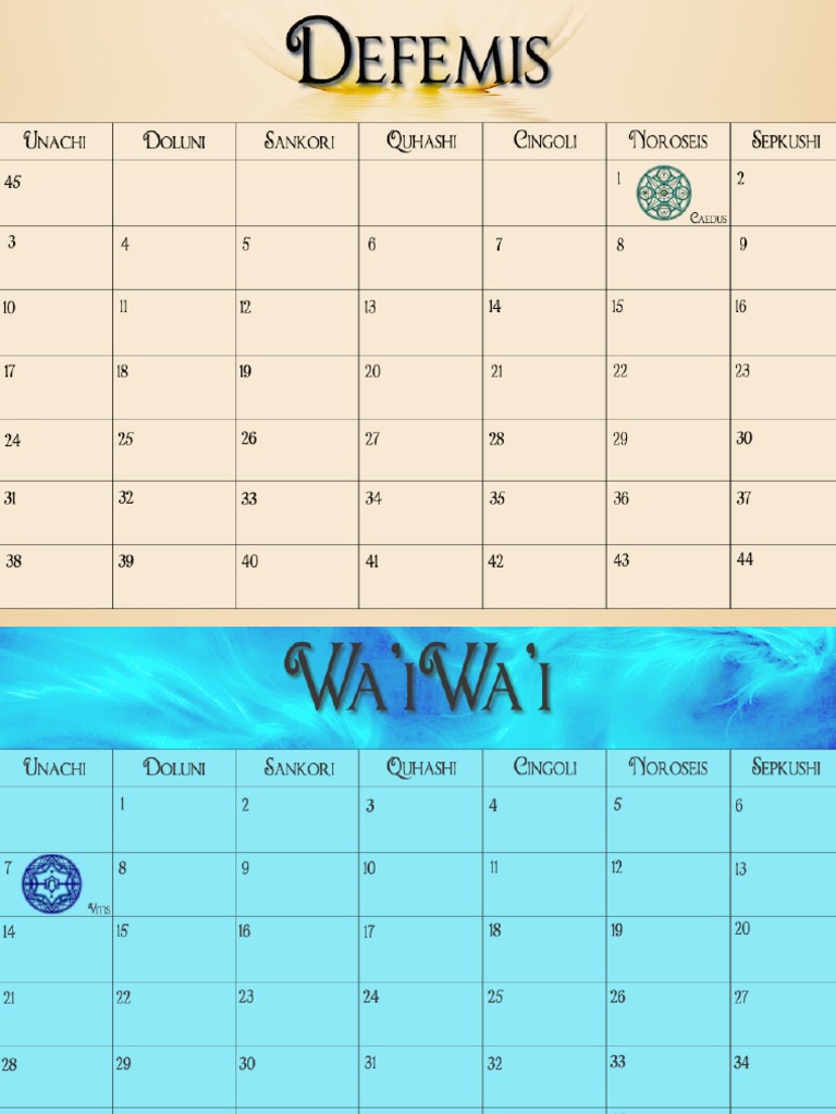 Ark Calendar Cheap PDF