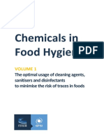 Chemicals in food hygiene 