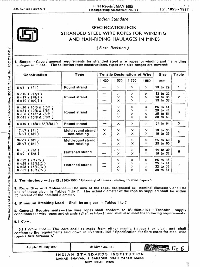 Steel Wire Ropes for Mining Use | PDF | Rope | Wire