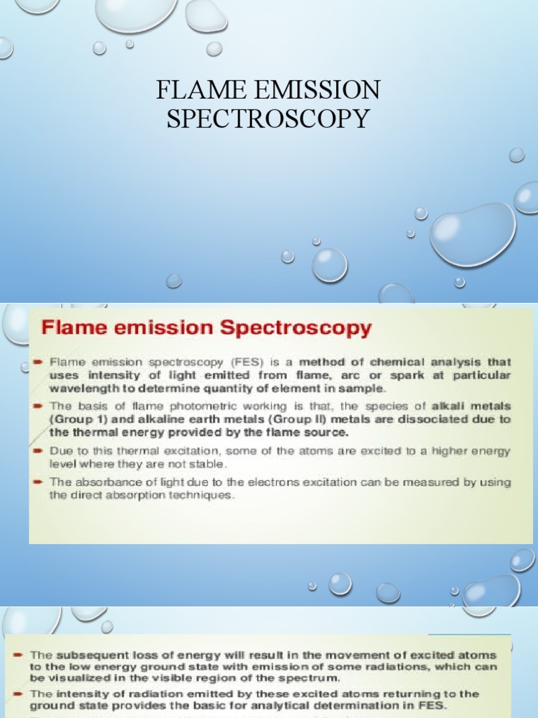 Flame Emmision Spectra PDF
