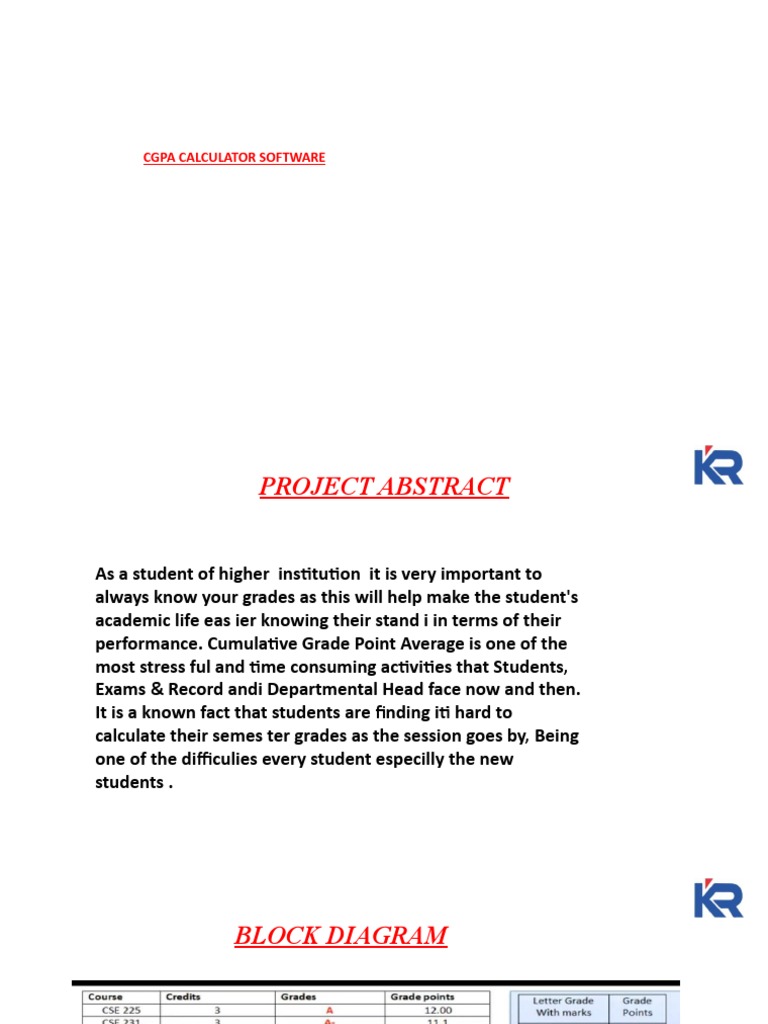 Cgpa Calculator Software Pdf