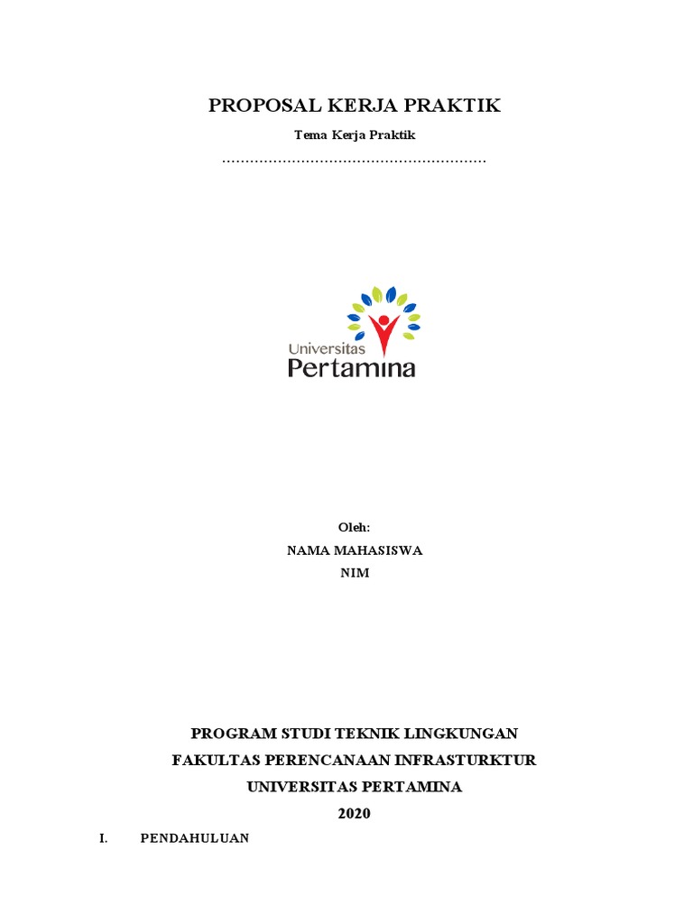 Template Proposal Kerja | PDF