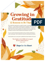 Hope For The Heart Growing in Gratitude 12 Reasons To Be Thankful