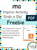 Improv Activity: Grab A Slip': Drama
