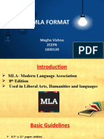 MLA Format