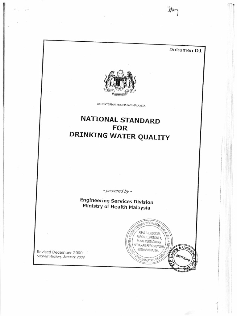 NDWQS PDF Water Quality Water