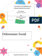 Diferensiasi Sosial dan Deviasi Sosial