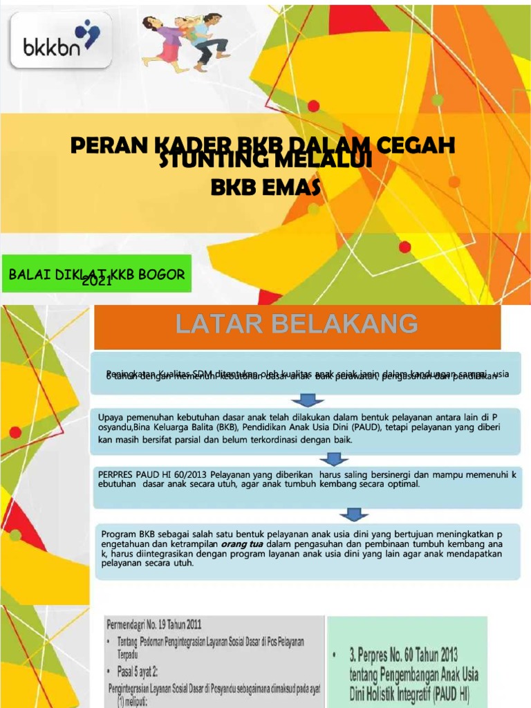PDF Peran Kader BKB Untuk Eliminasi Masalah Stunting Emas - Compress | PDF