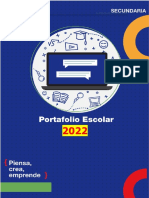 FORMATO DE PORTAFOLIO ESCOLAR 2022 - SECUNDARIA 2 Desarrollo 4tob