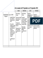 Stéphane Planning Du 19 Septembre Au 23 Septembre 2022