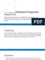 Petunjuk Pelaksanaan Penggunaan Form IT