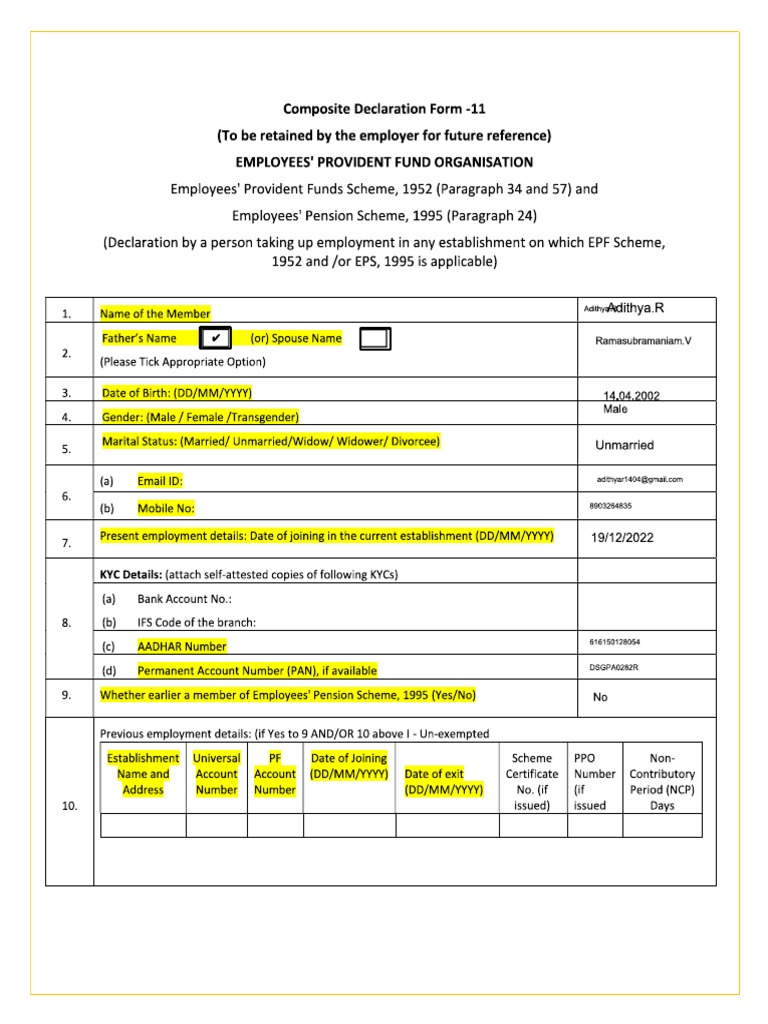 Adi Form | PDF