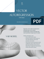 Vector Autoregression: (VAR) Model