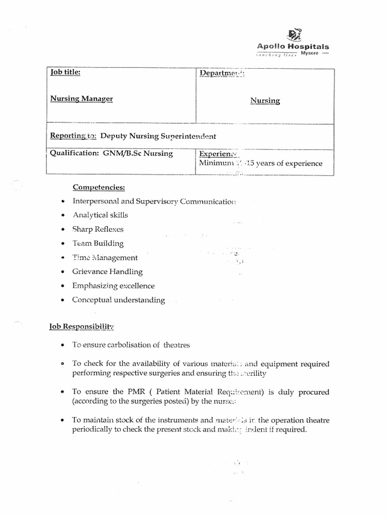 Nursing Manager PDF