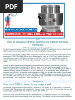 Domestic & Commercial Kitchen Exhaust Calculation