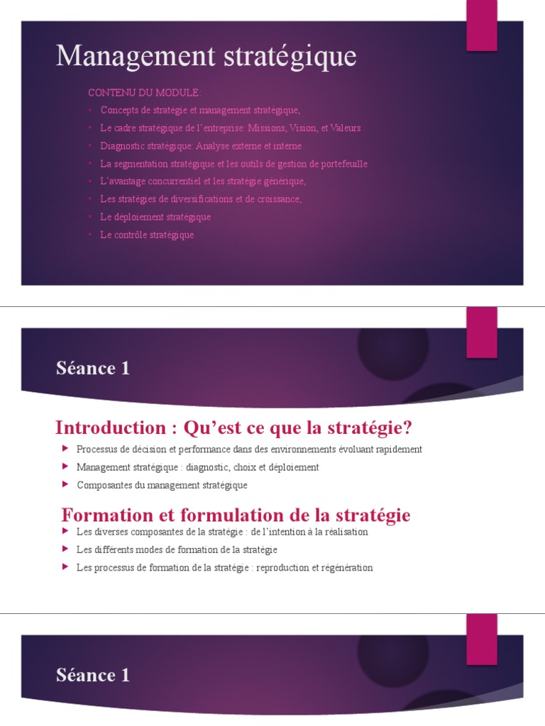 Management Stratégique | PDF | Gestion stratégique | Économie