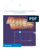 How To Ensure The Accuracy of Scanned Occlusion Data?