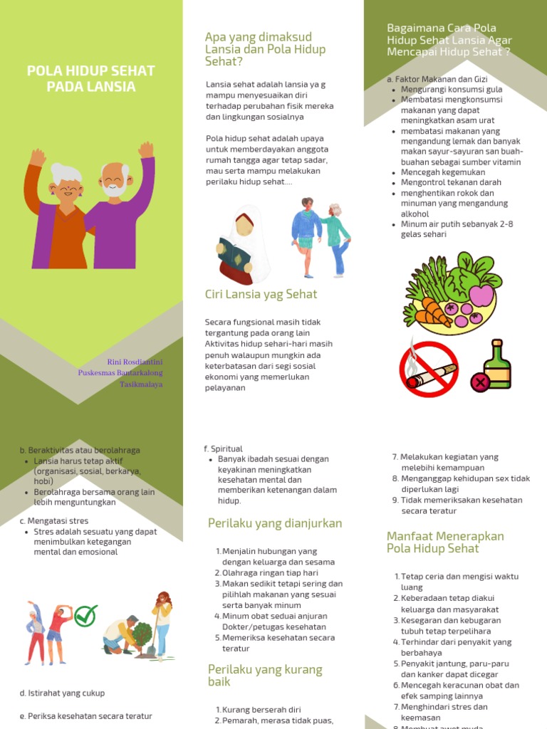 POLA HIDUP SEHAT LANSIA | PDF