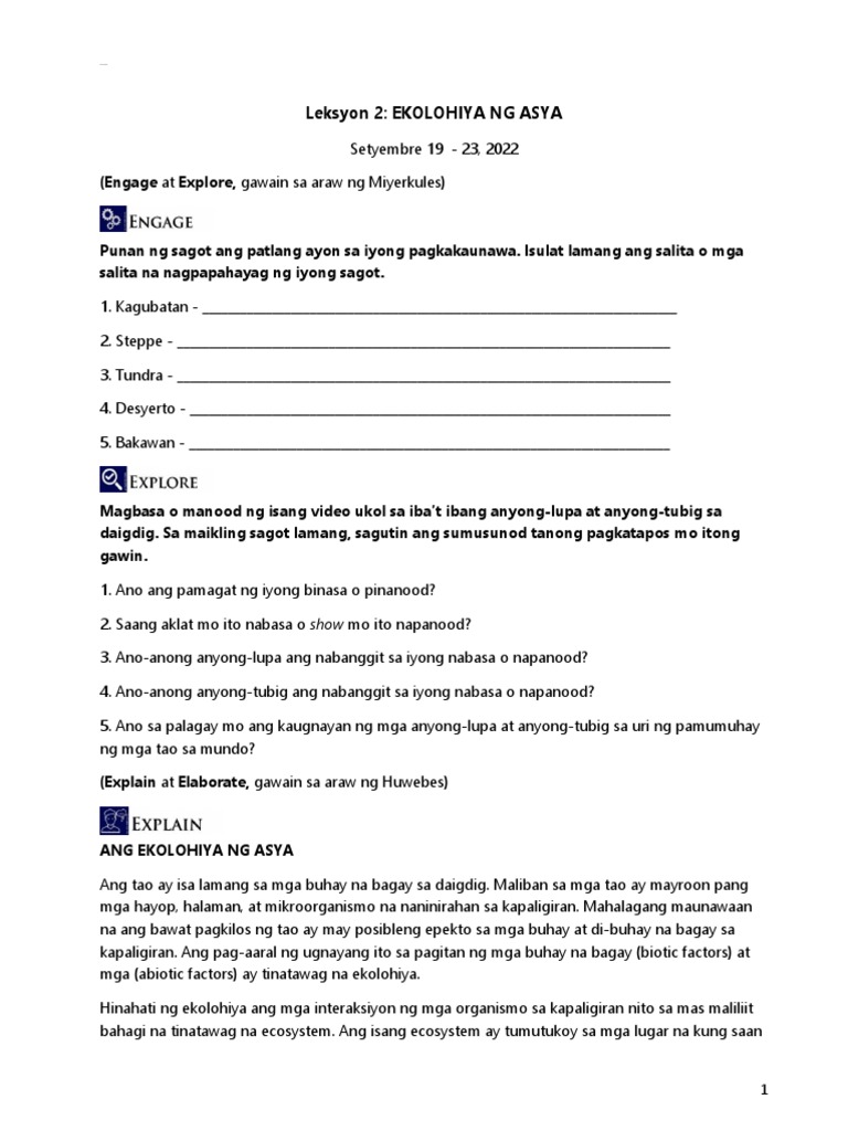 Ap7 Yunit 1 Modyul 2 Pdf