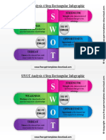 SWOT Analysis 4 Step Rectangular