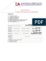 Fórmulas Técnicas Relacionadas À Eletricidade