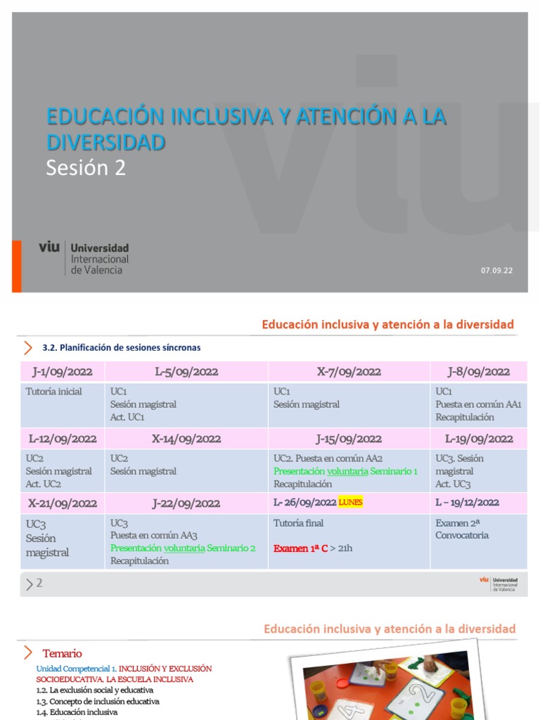 Educacion Inclusiva 2 | PDF | Inclusión (Educación) | Plan de estudios