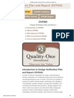 DVP&R - Design Verification Plan and Report - Quality-One