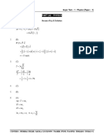 Major Test 1 Advanced Paper 1 (2021-23) (Dt. 24.10.2021) Solutions Pace