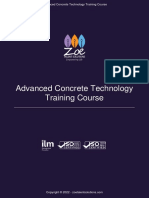 Advanced Concrete Technology Training Course