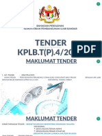 Taklimat Tender - Upper Kiulu