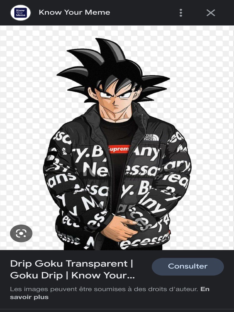 Goku Drip  Know Your Meme